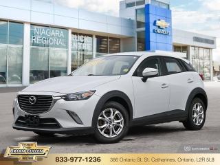 <b>Heated Seats,  Remote Keyless Entry,  Bluetooth,  Rearview Camera,  Steering Wheel Audio Control!</b>

 

    As Edmunds.com says of the 2017 Mazda CX-3, few crossovers this inexpensive are this much fun. This  2017 Mazda CX-3 is fresh on our lot in St Catharines. 

 

From city streets to rural roadways, the 2017 Mazda CX-3 takes you where you want to go. An edgy design speaks to the innovative engineering of Mazda while modern technology enhances the driving experience. As a compact crossover, this model is easy to drive while providing exceptional performance, superior safety and a fun-to-drive driving experience.This  SUV has 134,706 kms. Its  grey in colour  . It has a 6 speed automatic transmission and is powered by a  146HP 2.0L 4 Cylinder Engine.  

 

 Our CX-3s trim level is GS. Premium comfort is the focus of this Mazda CX-3 GS with heated front seats to keep you warm in winter. Heated door mirrors clear off ice for improved visibility and come with turn signal indicators. Also standard on this trim are features youre sure to appreciate like rain-sensing front wipers, stylish aluminum wheels, a leather-wrapped steering wheel, shift knob and parking brake, a seven-inch colour touchscreen display with MAZDA CONNECT, Bluetooth, and illuminated entry. This vehicle has been upgraded with the following features: Heated Seats,  Remote Keyless Entry,  Bluetooth,  Rearview Camera,  Steering Wheel Audio Control,  Leather Steering Wheel,  Aluminum Wheels. 

 



 Buy this vehicle now for the lowest bi-weekly payment of <b>$170.58</b> with $0 down for 72 months @ 9.99% APR O.A.C. ( Plus applicable taxes -  Plus applicable fees   ).  See dealer for details. 

 



 Come by and check out our fleet of 60+ used cars and trucks and 160+ new cars and trucks for sale in St Catharines.  o~o