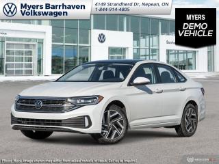 <b>Leather Seats!</b><br> <br> <br> <br>  This 2024 Volkswagen Jetta is a compact sedan that promises class-leading fuel economy and ergonomic interior styling. <br> <br>Built for unbeatable value, practicality, and absolute capability, this 2024 Jetta features a stylish front end with chiseled body lines that flow into a handsomely redesigned rear end. The interior is graced with an abundance of ergonomic cues with a host of safety, infotainment, and comfort-oriented technology. Engineered to deliver efficiency and unrivalled versatility in the urban environment, this 2024 Volkswagen Jetta is an outstanding compact sedan with impressive day-to-day potential.<br> <br> This oryx white pearl effect sedan  has an automatic transmission and is powered by a  1.5L I4 16V GDI DOHC Turbo engine.<br> <br> Our Jettas trim level is Highline. This range-topping Jetta Highline comes standard with an express open/close sunroof, ventilated and heated power-adjustable leather seats with lumbar support and memory function, a 6-speaker BeatsAudio Premium sound system, and adaptive cruise control. Other features include a wireless charging pad for mobile devices, dual-zone climate control, 4G mobile hotspot internet access, proximity keyless entry with push button start and blind spot detection with rear cross traffic alert, along with a leather-wrapped heated steering wheel, LED lights with daytime running lights, a start/stop system with regenerative braking, and an upgraded 8-inch infotainment screen with SiriusXM satellite radio, Apple CarPlay and Android Auto for smartphone integration. Additional features include forward collision warning, autonomous emergency braking, lane keep assist, lane departure warning, a 12-volt DC power outlet, key-fob controls for rear cargo access, front and rear cupholders, and even more. This vehicle has been upgraded with the following features: Leather Seats.  This is a demonstrator vehicle driven by a member of our staff and has just 500 kms.<br><br> <br>To apply right now for financing use this link : <a href=https://www.barrhavenvw.ca/en/form/new/financing-request-step-1/44 target=_blank>https://www.barrhavenvw.ca/en/form/new/financing-request-step-1/44</a><br><br> <br/>    6.29% financing for 84 months. <br> Buy this vehicle now for the lowest bi-weekly payment of <b>$248.41</b> with $0 down for 84 months @ 6.29% APR O.A.C. ( Plus applicable taxes -  $840 Documentation fee. Cash purchase selling price includes: Tire Stewardship ($20.00), OMVIC Fee ($12.50). (HST) are extra. </br>(HST), licence, insurance & registration not included </br>    ).  Incentives expire 2024-05-31.  See dealer for details. <br> <br> <br>LEASING:<br><br>Estimated Lease Payment: $229 bi-weekly <br>Payment based on 4.99% lease financing for 48 months with $0 down payment on approved credit. Total obligation $23,833. Mileage allowance of 16,000 KM/year. Offer expires 2024-05-31.<br><br><br>We are your premier Volkswagen dealership in the region. If youre looking for a new Volkswagen or a car, check out Barrhaven Volkswagens new, pre-owned, and certified pre-owned Volkswagen inventories. We have the complete lineup of new Volkswagen vehicles in stock like the GTI, Golf R, Jetta, Tiguan, Atlas Cross Sport, Volkswagen ID.4 electric vehicle, and Atlas. If you cant find the Volkswagen model youre looking for in the colour that you want, feel free to contact us and well be happy to find it for you. If youre in the market for pre-owned cars, make sure you check out our inventory. If you see a car that you like, contact 844-914-4805 to schedule a test drive.<br> Come by and check out our fleet of 40+ used cars and trucks and 70+ new cars and trucks for sale in Nepean.  o~o