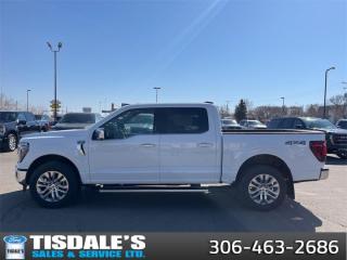 <b>Leather Seats, Premium Audio, 20 inch Chrome Wheels, Tow Package, Spray-in Bedliner!</b><br> <br> <br> <br>Check out the large selection of new Fords at Tisdales today!<br> <br>  From powerful engines to smart tech, theres an F-150 to fit all aspects of your life. <br> <br>Just as you mould, strengthen and adapt to fit your lifestyle, the truck you own should do the same. The Ford F-150 puts productivity, practicality and reliability at the forefront, with a host of convenience and tech features as well as rock-solid build quality, ensuring that all of your day-to-day activities are a breeze. Theres one for the working warrior, the long hauler and the fanatic. No matter who you are and what you do with your truck, F-150 doesnt miss.<br> <br> This oxford white Crew Cab 4X4 pickup   has an automatic transmission and is powered by a  400HP 3.5L V6 Cylinder Engine.<br> <br> Our F-150s trim level is Lariat. This F-150 Lariat is decked with great standard features such as premium Bang & Olufsen audio, ventilated and heated leather-trimmed seats with lumbar support, remote engine start, adaptive cruise control, FordPass 5G mobile hotspot, and a 12-inch infotainment screen powered by SYNC 4 with inbuilt navigation, Apple CarPlay and Android Auto. Safety features also include blind spot detection, lane keeping assist with lane departure warning, front and rear collision mitigation, and an aerial view camera system. This vehicle has been upgraded with the following features: Leather Seats, Premium Audio, 20 Inch Chrome Wheels, Tow Package, Spray-in Bedliner. <br><br> View the original window sticker for this vehicle with this url <b><a href=http://www.windowsticker.forddirect.com/windowsticker.pdf?vin=1FTFW5L55RFA33938 target=_blank>http://www.windowsticker.forddirect.com/windowsticker.pdf?vin=1FTFW5L55RFA33938</a></b>.<br> <br>To apply right now for financing use this link : <a href=http://www.tisdales.com/shopping-tools/apply-for-credit.html target=_blank>http://www.tisdales.com/shopping-tools/apply-for-credit.html</a><br><br> <br/>    0% financing for 60 months. 1.99% financing for 84 months. <br> Buy this vehicle now for the lowest bi-weekly payment of <b>$537.05</b> with $0 down for 84 months @ 1.99% APR O.A.C. ( Plus applicable taxes -  $699 administration fee included in sale price.   ).  Incentives expire 2024-05-31.  See dealer for details. <br> <br>Tisdales is not your standard dealership. Sales consultants are available to discuss what vehicle would best suit the customer and their lifestyle, and if a certain vehicle isnt readily available on the lot, one will be brought in. o~o