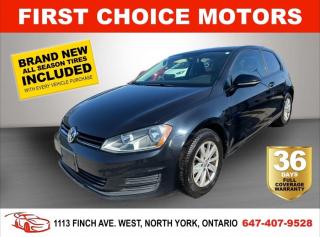 Welcome to First Choice Motors, the largest car dealership in Toronto of pre-owned cars, SUVs, and vans priced between $5000-$15,000. With an impressive inventory of over 300 vehicles in stock, we are dedicated to providing our customers with a vast selection of affordable and reliable options. <br><br>Were thrilled to offer a used 2016 Volkswagen Golf TRENDLINE, black color with 165,000km (STK#7072) This vehicle was $12990 NOW ON SALE FOR $11990. It is equipped with the following features:<br>- Manual Transmission<br>- Heated seats<br>- Bluetooth<br>- Alloy wheels<br>- Power windows<br>- Power locks<br>- Power mirrors<br>- Air Conditioning<br><br>At First Choice Motors, we believe in providing quality vehicles that our customers can depend on. All our vehicles come with a 36-day FULL COVERAGE warranty. We also offer additional warranty options up to 5 years for our customers who want extra peace of mind.<br><br>Furthermore, all our vehicles are sold fully certified with brand new brakes rotors and pads, a fresh oil change, and brand new set of all-season tires installed & balanced. You can be confident that this car is in excellent condition and ready to hit the road.<br><br>At First Choice Motors, we believe that everyone deserves a chance to own a reliable and affordable vehicle. Thats why we offer financing options with low interest rates starting at 7.9% O.A.C. Were proud to approve all customers, including those with bad credit, no credit, students, and even 9 socials. Our finance team is dedicated to finding the best financing option for you and making the car buying process as smooth and stress-free as possible.<br><br>Our dealership is open 7 days a week to provide you with the best customer service possible. We carry the largest selection of used vehicles for sale under $9990 in all of Ontario. We stock over 300 cars, mostly Hyundai, Chevrolet, Mazda, Honda, Volkswagen, Toyota, Ford, Dodge, Kia, Mitsubishi, Acura, Lexus, and more. With our ongoing sale, you can find your dream car at a price you can afford. Come visit us today and experience why we are the best choice for your next used car purchase!<br><br>All prices exclude a $10 OMVIC fee, license plates & registration  and ONTARIO HST (13%)