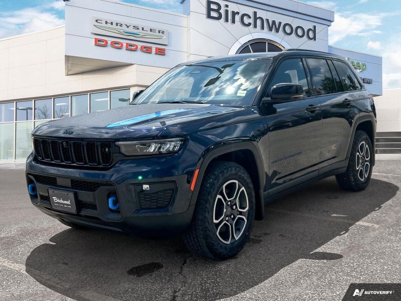 New 2023 Jeep Grand Cherokee 4xe Trailhawk PLUG IN HYBRID | Advanced ProTech Group III | Uconnect 5 NAV with 10.1–inch display for sale in Winnipeg, MB