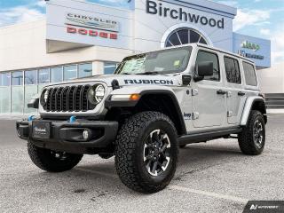 New 2024 Jeep Wrangler Rubicon X 4XE Efficiency meets Off-road! | Uconnect 5W with 12.3–inch display | Apple CarPlay capable for sale in Winnipeg, MB
