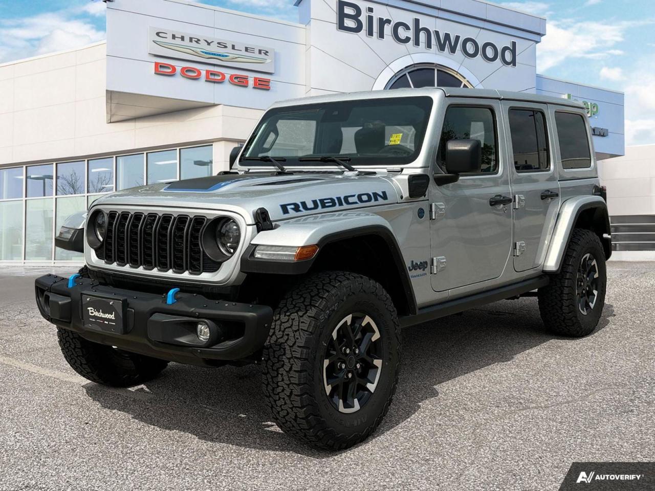 New 2024 Jeep Wrangler Rubicon X PLUG IN HYBRID | Uconnect 5W with 12.3–inch display | Apple CarPlay capable for sale in Winnipeg, MB