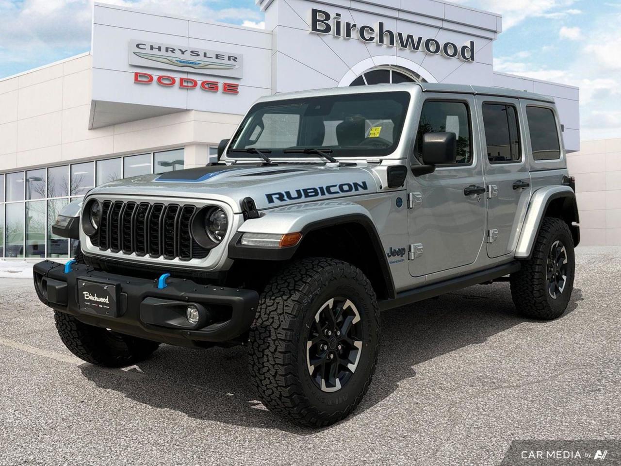 New 2024 Jeep Wrangler Rubicon X PLUG IN HYBRID | Uconnect 5W with 12.3–inch display | Apple CarPlay capable for sale in Winnipeg, MB