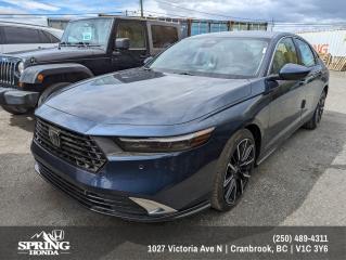 New 2024 Honda Accord Hybrid Touring PRICE INCLUDES: BLOCK HEATER, ALL SEASON MATS, PAINT PROTECTION FILM, PREMIUM PAINT for sale in Cranbrook, BC