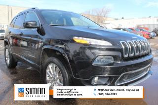 <p><span style=color:#2980b9><strong>PLEASE CONTACT JENN RICE @ 306-539-0999 FOR MORE INFO! </strong></span></p>

<p>This 2016 JEEP CHEROKEE OVERLAND was locally owned - and well maintained - the Carfax shows no major accidents or claims. It has been fully inspected - and also a fresh sythetic oil chnage.</p>

<p>For 2016, Cherokees equipped with the 8.4-inch Uconnect system get Siri Eyes Free compatibility, a new drag-and-drop menu bar and a Do Not Disturb function that sends phone calls straight to voicemail and can generate an automatic reply to text messages.</p>

<p>The 2016 Cherokee can deliver plenty of off-roading capability, but the bigger story is that its civilized and comfortable enough to drive to work every day. The small crossover segment is one of the most competitive in the industry, filled with affordable, well-equipped and comfortable vehicles. The 2016 Jeep Cherokee looks to distinguish itself by offering those traits plus the allure of Jeeps legendary off-road capability. Additionally, the Cherokee features a roomy interior with straightforward controls and ample sound insulation.</p>

<p>This 2016 Jeep Cherokee OVERLAND 4WD has a 3.2-liter V6 that makes 271 hp and 239 lb-ft of torque. A nine-speed automatic transmission is standard with both engines. Standard safety equipment on all 2016 Jeep Cherokees includes antilock disc brakes, stability and traction control, front- and rear-seat side airbags, side curtain airbags and front knee airbags. A rearview camera is optional on the Sport trim level and standard on all other models. Trailhawk and Limited models can also be equipped with an option package that adds adaptive cruise control, a forward-collision warning and mitigation system (with automatic brake intervention in potential collision situations), a lane-departure warning system and blind-spot and rear cross-traffic alerts.</p>

<p>The off-road-themed Trailhawk comes with an advanced four-wheel-drive system (Active Drive II) and also boasts slightly wider 17-inch wheels and all-terrain tires, increased ground clearance, off-road-oriented suspension tuning, a locking rear differential, hill ascent and descent control, skid plates, tow hooks, unique exterior trim, cloth and leather upholstery, a larger driver information display with color graphics, the 8.4-inch touchscreen and satellite radio. Options on the Trailhawk include the Cold Weather, Comfort/Convenience and SafetyTec Group packages found on the Latitude model, plus a Leather Interior Group package (bundles the power driver seat with leather upholstery, heated front seats and a steering wheel), a Ventilated/Memory Seat Group (ventilated front seats and driver memory functions), a Technology Group package (automatic high beams, adaptive cruise control, forward collision warning with automatic low-speed emergency braking, lane-departure warning and lane-keeping assist, automatic wipers, front and rear parking sensors and an automated parallel and perpendicular parking system) and a navigation system.</p>

<p><span style=color:#2980b9><strong>Siman Auto Sales is large enough to make a difference but small enough to care. We are family owned and operated, and have been proudly serving Saskatchewan car buyers since 1998. We offer on site financing, consignment, automotive repair and over 90 preowned vehicles to choose from.</strong></span></p>