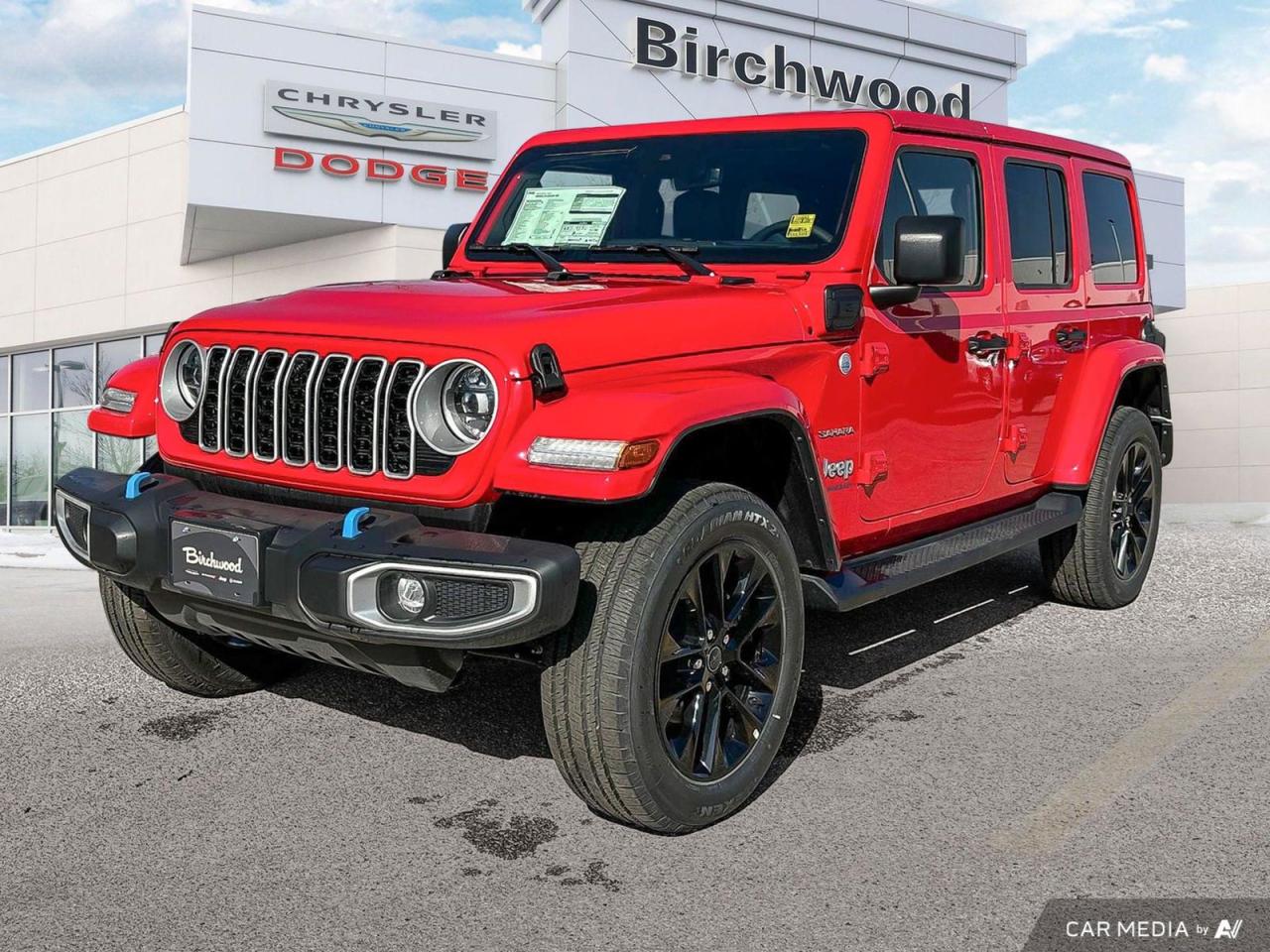 New 2024 Jeep Wrangler Sahara Efficiency meets Off-road! | Premium McKinley leather–faced seats for sale in Winnipeg, MB