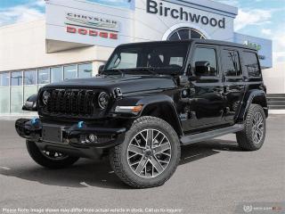 New 2024 Jeep Wrangler High Altitude Uconnect 5W with 12.3–inch display | Apple CarPlay capable for sale in Winnipeg, MB