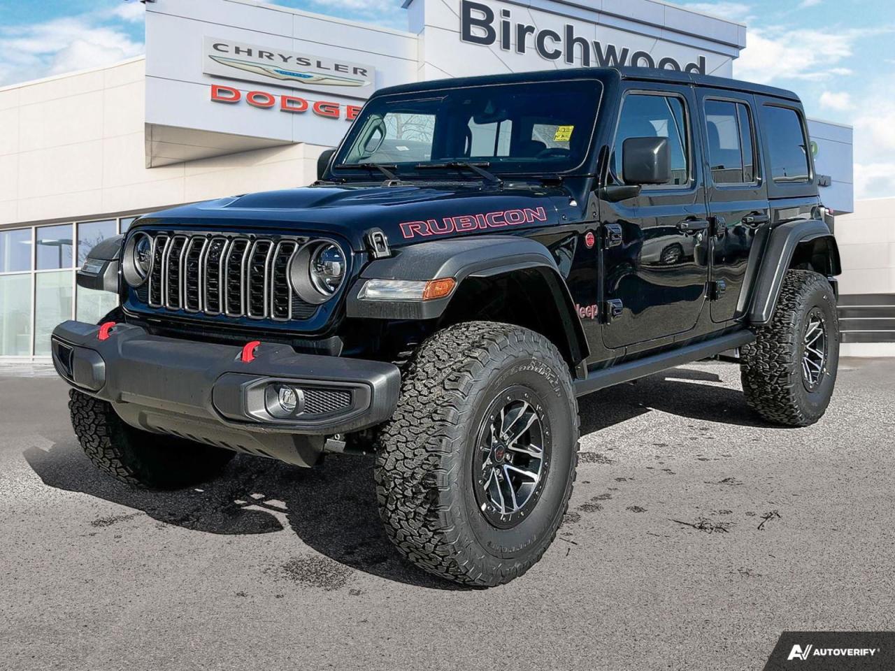 New 2024 Jeep Wrangler Rubicon Uconnect 5W with 12.3–inch display | Apple CarPlay capable for sale in Winnipeg, MB