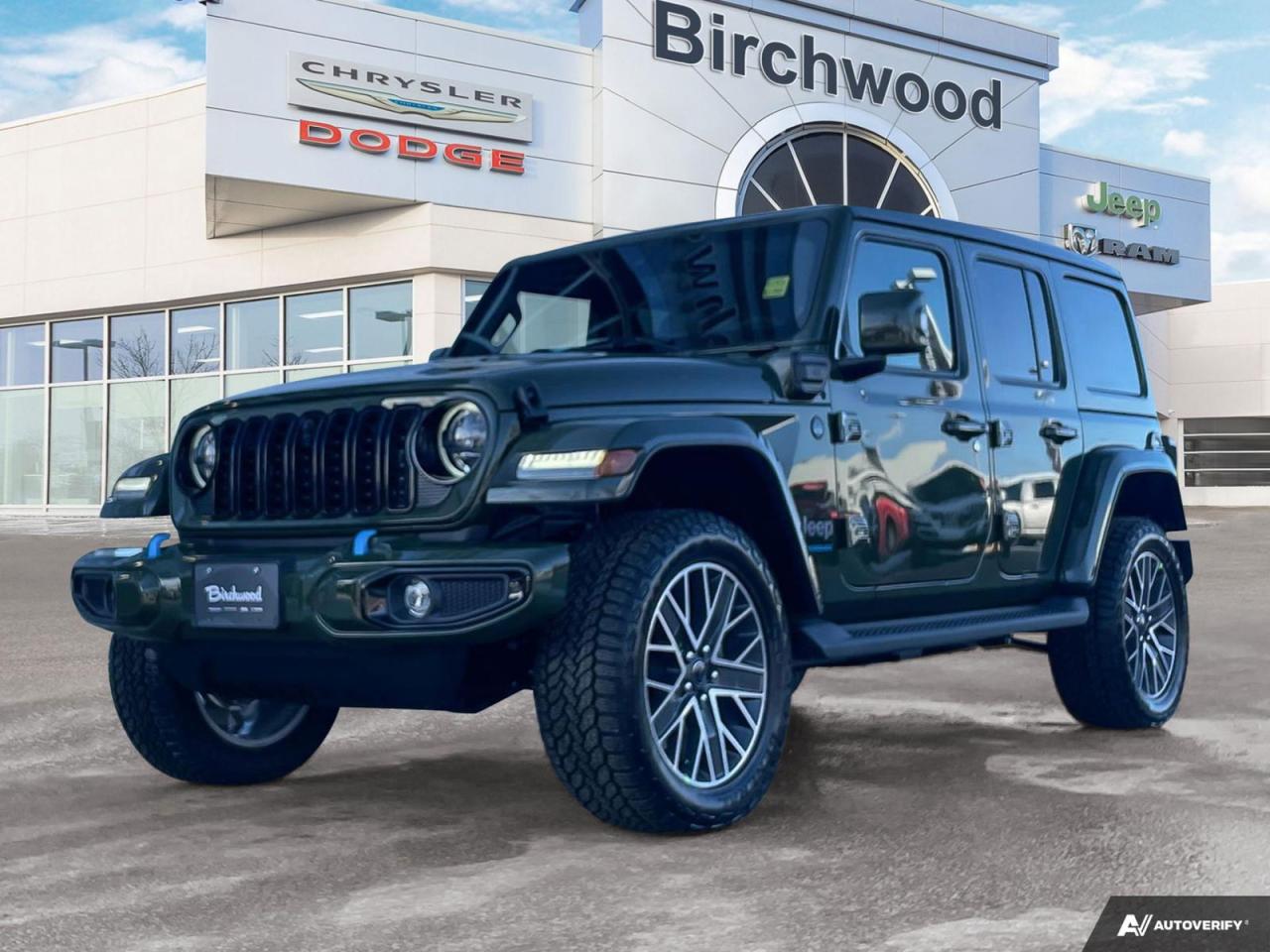 New 2024 Jeep Wrangler High Altitude 4XE Uconnect 5W with 12.3–inch display | Apple CarPlay capable for sale in Winnipeg, MB