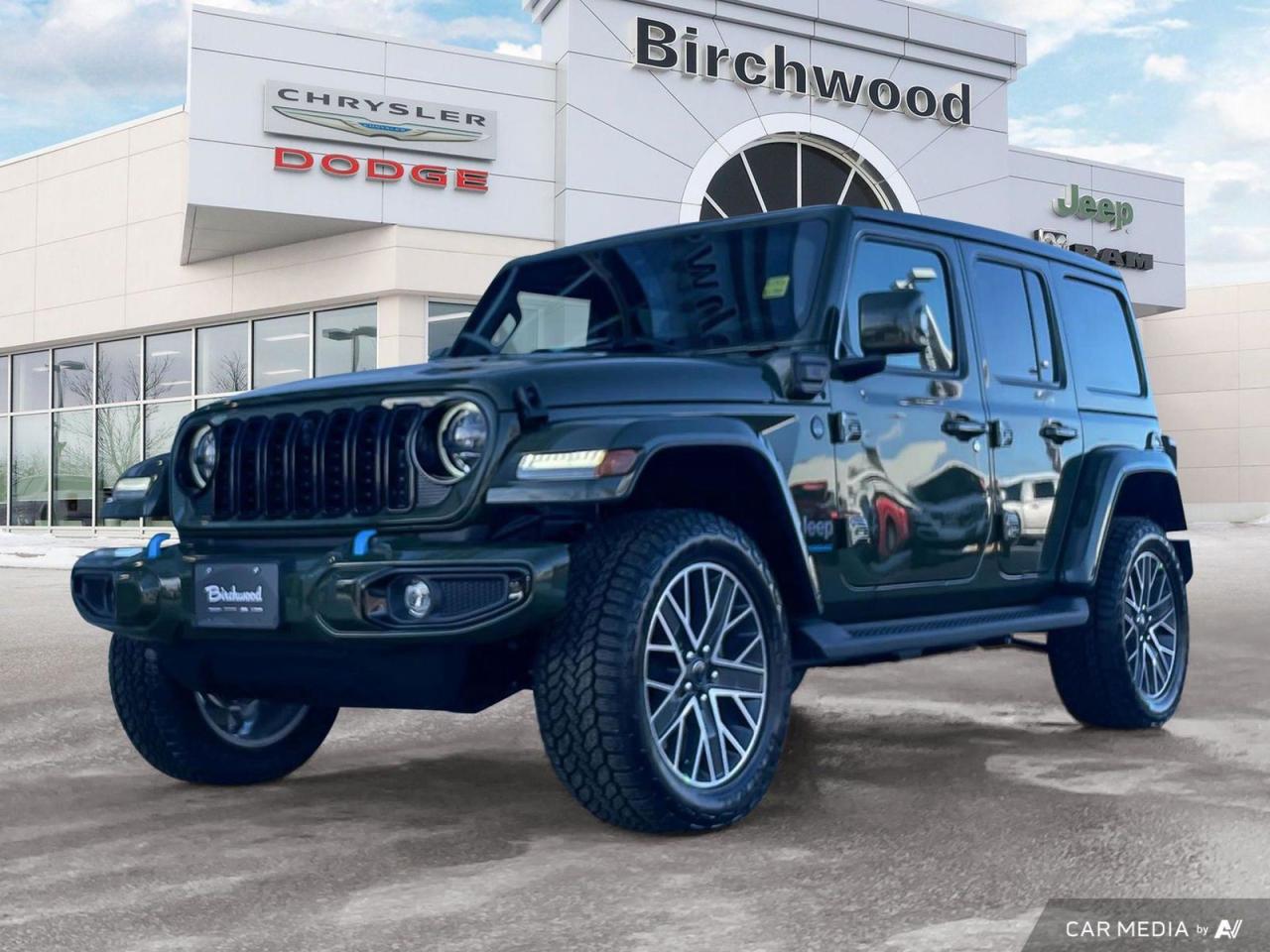 New 2024 Jeep Wrangler High Altitude 4XE Uconnect 5W with 12.3–inch display | Apple CarPlay capable for sale in Winnipeg, MB