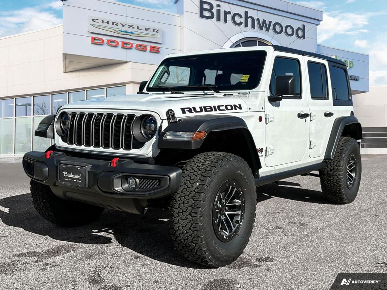 New 2024 Jeep Wrangler Rubicon Uconnect 5W with 12.3–inch display | Apple CarPlay capable for sale in Winnipeg, MB