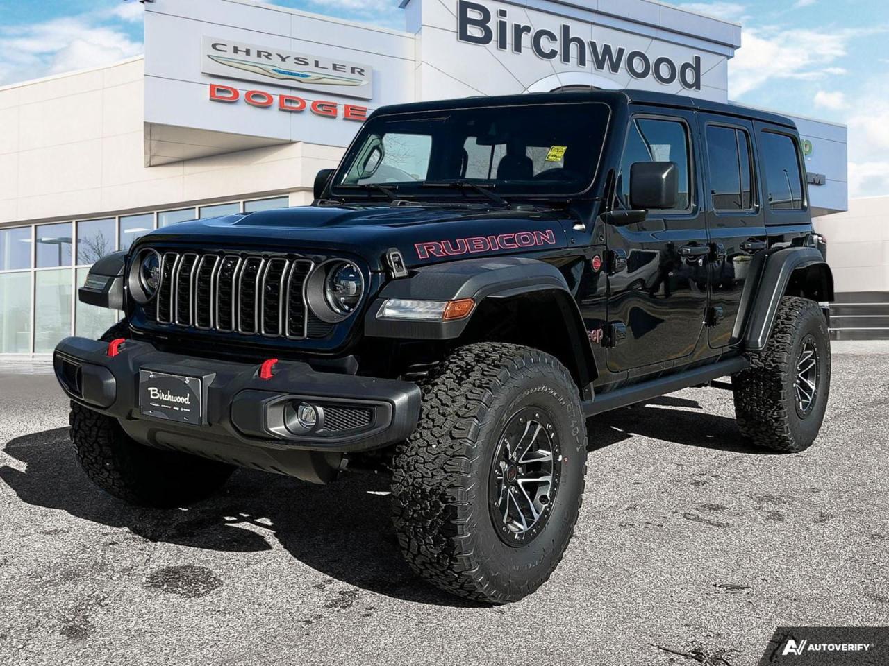 New 2024 Jeep Wrangler Rubicon X Uconnect 5W with 12.3–inch display | Apple CarPlay capable for sale in Winnipeg, MB