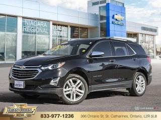 <b>Leather Seats,  Power Tailgate,  Aluminum Wheels,  Apple CarPlay,  Android Auto!</b>

 

    With a composed chassis, a quiet cabin and a roomy back seat, the Chevy Equinox is a top choice in the competitive mid sized SUV segment. This  2021 Chevrolet Equinox is for sale today in St Catharines. 

 

When Chevrolet redesigned the Equinox in 2021, they got every detail just right. Its the perfect size, roomy without being too big. This compact SUV pairs eye-catching style with a spacious and versatile cabin thats been thoughtfully designed to put you at the centre of attention. This mid size crossover also comes packed with desirable technology and safety features. For a mid sized SUV, its hard to beat this Chevrolet Equinox.This  SUV has 47,099 kms. Its  black;jet black in colour  . It has a 6 speed automatic transmission and is powered by a  170HP 1.5L 4 Cylinder Engine.  This unit has some remaining factory warranty for added peace of mind. 

 

 Our Equinoxs trim level is Premier. Stepping up to this top of the line Equinox Premier is a wise choice as it comes loaded with luxurious leather seats, a power liftgate, larger aluminum wheels, HID headlights, a larger 8 inch touchscreen display with Apple CarPlay and Android Auto, wireless charging, an 8-way power driver seat with memory settings and dual-zone climate control. It also includes a remote engine start, heated front seats, 4G WiFi capability, lane keep assist and lane departure warning, forward collision alert, forward automatic emergency braking and pedestrian detection, Teen Driver technology, Bluetooth streaming audio, StabiliTrak electronic stability control and a split folding rear seat to make loading and unloading large objects a breeze. The Premier adds increased safety features as well, such as blind spot detection, rear cross traffic alert and rear park assist plus much more. This vehicle has been upgraded with the following features: Leather Seats,  Power Tailgate,  Aluminum Wheels,  Apple Carplay,  Android Auto,  Remote Start,  Heated Seats. 

 



 Buy this vehicle now for the lowest bi-weekly payment of <b>$229.35</b> with $0 down for 84 months @ 9.99% APR O.A.C. ( Plus applicable taxes -  Plus applicable fees   ).  See dealer for details. 

 



 Come by and check out our fleet of 60+ used cars and trucks and 140+ new cars and trucks for sale in St Catharines.  o~o