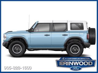 Experience the Ultimate Adventure in Style with the 2024 Ford Bronco Heritage Limited Edition  Robins Egg Blue 2024 Ford Bronco Heritage Limited Edition, a 4-door V6 SUV with automatic transmission.  Indulge in luxury with the Heritage Limited Editions exclusive trim, boasting a plush interior with Perf Plaid Leather-Trim Brown Seats. Enjoy advanced safety features and cutting-edge technology, including Adaptive Cruise Control and an Aerial View Display System. Conquer any terrain with confidence with the 4x4 drivetrain and Turbocharged engine. Elevate your driving experience with the Convertible Soft Top and LED Headlights, ensuring you stand out on every journey.  Unleash your sense of adventure with the 2024 Ford Bronco Heritage Limited Edition. From its striking Robins Egg Blue exterior to its premium interior features, this SUV is designed to exceed expectations. With a powerful V6 engine and advanced safety technologies, this vehicle offers both style and substance. Whether navigating city streets or off-road trails, the Heritage Limited Edition delivers a thrilling driving experience that is second to none.