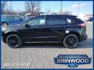 Feel the Thrill of the Road in this 2024 Ford Edge ST Line AWD SUV  Agate Black Metallic exterior on this AWD SUV with Automatic transmission and 4 Cylinder Engine.  The Ford Edge ST Line boasts a sleek design with advanced safety features like Blind Spot Monitor and Lane Keeping Assist. Enjoy luxurious touches with heated front seats, leather steering wheel, and a power liftgate. Stay connected with the latest technology including a navigation system and WiFi hotspot. The turbocharged engine delivers impressive performance while the sporty exterior features a rear spoiler and aluminum wheels for a dynamic look.  Experience the perfect blend of style, safety, and performance in the 2024 Ford Edge ST Line AWD SUV. Elevate your driving experience with cutting-edge technology, premium comfort features, and a powerful turbocharged engine. Dominate the road in style with the sleek design, advanced safety systems, and sporty exterior accents. Drive with confidence knowing youre in a vehicle that offers both luxury and performance in one impressive package.