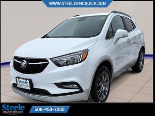 New Price!Summit White 2017 Buick Encore Sport Touring | ULTRA LOW MILEAGE | AWD 6-Speed Automatic Electronic with Overdrive ECOTEC 1.4L I4 SMPI DOHC Turbocharged VVTSuper Low Kms, 2-Way Manual Front Passenger Seat Adjuster, 4-Wheel Disc Brakes, 6 Speakers, 6-Way Power Driver Seat Adjuster, ABS brakes, Air Conditioning, AM/FM radio: SiriusXM, Apple CarPlay/Android Auto, Brake assist, Bumpers: body-colour, Cloth w/Leatherette Seat Trim, Compass, Delay-off headlights, Driver door bin, Driver vanity mirror, Drivers Seat Mounted Armrest, Dual front impact airbags, Dual front side impact airbags, Electronic Stability Control, Emergency communication system: OnStar Guidance, Front anti-roll bar, Front Bucket Seats, Front Fog Lamps, Front fog lights, Front reading lights, Front wheel independent suspension, Fully automatic headlights, Illuminated entry, Knee airbag, Low tire pressure warning, Occupant sensing airbag, Outside temperature display, Overhead airbag, Panic alarm, Passenger door bin, Passenger vanity mirror, Power windows, Premium audio system: IntelliLink, Radio data system, Radio: Buick IntelliLink AM/FM Stereo, Rear side impact airbag, Rear window defroster, Rear window wiper, Ride & Handling Suspension, Roof rack: rails only, Security system, SiriusXM Satellite Radio, Speed control, Split folding rear seat, Spoiler, Steering wheel mounted audio controls, Tachometer, Telescoping steering wheel, Tilt steering wheel, Traction control, Trip computer, Turn signal indicator mirrors, Variably intermittent wipers.Certification Program Details: 80 Point Inspection Fresh Oil Change Full Vehicle Detail Full tank of Gas 2 Years Fresh MVI Brake through InspectionSteele GMC Buick Fredericton offers the full selection of GMC Trucks including the Canyon, Sierra 1500, Sierra 2500HD & Sierra 3500HD in addition to our other new GMC and new Buick sedans and SUVs. Our Finance Department at Steele GMC Buick are well-versed in dealing with every type of credit situation, including past bankruptcy, so all customers can have confidence when shopping with us!Steele Auto Group is the most diversified group of automobile dealerships in Atlantic Canada, with 47 dealerships selling 27 brands and an employee base of well over 2300.Awards:* JD Power Canada Dependability StudyReviews:* Owners tend to report that the Encore is cheerful to drive, easy to zip around in, flexible, and sufficiently roomy for four average-sized adults and a load of groceries. Tech-based features are easy to interface with, and many owners appreciate the added confidence of the OnStar system when travelling. In terms of all aspects of delivering a comfortable, relaxed, and easy-driving experience, the Encore seems to have impressed its owner community. Source: autoTRADER.ca