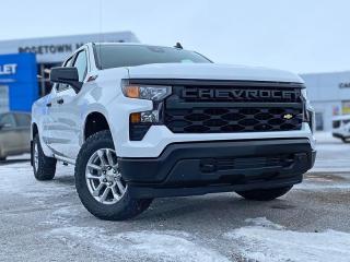 <br> <br> Astoundingly advanced and exceedingly premium, this 2024 Chevrolet Silverado 1500 is designed for pickup excellence. <br> <br>This 2024 Chevrolet Silverado 1500 stands out in the midsize pickup truck segment, with bold proportions that create a commanding stance on and off road. Next level comfort and technology is paired with its outstanding performance and capability. Inside, the Silverado 1500 supports you through rough terrain with expertly designed seats and robust suspension. This amazing 2024 Silverado 1500 is ready for whatever.<br> <br> This summit white Double Cab 4X4 pickup has an automatic transmission and is powered by a 355HP 5.3L 8 Cylinder Engine.<br> <br> Our Silverado 1500s trim level is Work Truck. This rugged Silverado Work Truck was built for a no-nonsense, hard working type of person. All work and no play makes for a dull day, so this pickup truck is equipped with the Chevrolet Infotainment 3 System that features Apple CarPlay, Android Auto, and USB charging ports so your crews equipment is always ready to go. Remote keyless entry, power windows, and air conditioning offer modern convenience and comfort, while lane keep assist, automatic emergency braking, intellibeam automatic high beams, and an HD rear view camera keep your crew safe. The useful Teen Driver systems also allows you to track driving habits and restrict certain features once you hand over the keys. This vehicle has been upgraded with the following features: Apple Carplay, Android Auto, Bedliner, Trailer Brake Controller. <br><br> <br/><br>Contact our Sales Department today by: <br><br>Phone: 1 (306) 882-2691 <br><br>Text: 1-306-800-5376 <br><br>- Want to trade your vehicle? Make the drive and well have it professionally appraised, for FREE! <br><br>- Financing available! Onsite credit specialists on hand to serve you! <br><br>- Apply online for financing! <br><br>- Professional, courteous, and friendly staff are ready to help you get into your dream ride! <br><br>- Call today to book your test drive! <br><br>- HUGE selection of new GMC, Buick and Chevy Vehicles! <br><br>- Fully equipped service shop with GM certified technicians <br><br>- Full Service Quick Lube Bay! Drive up. Drive in. Drive out! <br><br>- Best Oil Change in Saskatchewan! <br><br>- Oil changes for all makes and models including GMC, Buick, Chevrolet, Ford, Dodge, Ram, Kia, Toyota, Hyundai, Honda, Chrysler, Jeep, Audi, BMW, and more! <br><br>- Rosetowns ONLY Quick Lube Oil Change! <br><br>- 24/7 Touchless car wash <br><br>- Fully stocked parts department featuring a large line of in-stock winter tires! <br> <br><br><br>Rosetown Mainline Motor Products, also known as Mainline Motors is the ORIGINAL King Of Trucks, featuring Chevy Silverado, GMC Sierra, Buick Enclave, Chevy Traverse, Chevy Equinox, Chevy Cruze, GMC Acadia, GMC Terrain, and pre-owned Chevy, GMC, Buick, Ford, Dodge, Ram, and more, proudly serving Saskatchewan. As part of the Mainline Automotive Group of Dealerships in Western Canada, we are also committed to servicing customers anywhere in Western Canada! We have a huge selection of cars, trucks, and crossover SUVs, so if youre looking for your next new GMC, Buick, Chevrolet or any brand on a used vehicle, dont hesitate to contact us online, give us a call at 1 (306) 882-2691 or swing by our dealership at 506 Hyw 7 W in Rosetown, Saskatchewan. We look forward to getting you rolling in your next new or used vehicle! <br> <br><br><br>* Vehicles may not be exactly as shown. Contact dealer for specific model photos. Pricing and availability subject to change. All pricing is cash price including fees. Taxes to be paid by the purchaser. While great effort is made to ensure the accuracy of the information on this site, errors do occur so please verify information with a customer service rep. This is easily done by calling us at 1 (306) 882-2691 or by visiting us at the dealership. <br><br> Come by and check out our fleet of 50+ used cars and trucks and 130+ new cars and trucks for sale in Rosetown. o~o