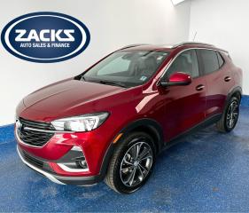New Price! 2021 Buick Encore GX Select Select AWD | ZacksCertified Certified. 9-Speed Automatic AWD Chili Red Metallic ECOTEC 1.3L Turbo<br>Odometer is 879 kilometers below market average!<br><br>18 Machined Aluminum Wheels, 2-Way Power Driver Lumbar Control, 8-Way Power Driver Seat Adjuster, Automatic temperature control, Front fog lights, Heated door mirrors, Heated Driver & Front Passenger Seats, Power Liftgate, Ride & Handling Suspension, SiriusXM, Telescoping steering wheel.<br><br>Certification Program Details: Fully Reconditioned | Fresh 2 Yr MVI | 30 day warranty* | 110 point inspection | Full tank of fuel | Krown rustproofed | Flexible financing options | Professionally detailed<br><br>This vehicle is Zacks Certified! Youre approved! We work with you. Together well find a solution that makes sense for your individual situation. Please visit us or call 902 843-3900 to learn about our great selection.<br>Awards:<br>  * IIHS Canada Top Safety Pick with specific headlights<br>With 22 lenders available Zacks Auto Sales can offer our customers with the lowest available interest rate. Thank you for taking the time to check out our selection!