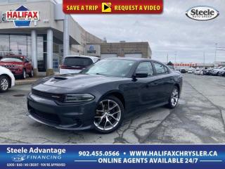 Recent Arrival!2019 Dodge Charger GT Maximum Steel Metallic Clearcoat Pentastar 3.6L V6 VVT RWD 8-Speed Automatic**Live Market Value Pricing**, Black Leather, Apple CarPlay/Android Auto, Auto-Dimming Exterior Driver Mirror, Automatic temperature control, Bifunctional HID Projector Headlamps, Blind-Spot/Rear Cross-Path Detection, Driver Convenience Group, Driver/Front Passenger Lower LED Lamps, Exterior Mirrors w/Auto-Adjust In Reverse, Exterior Mirrors w/Courtesy Lamps, Front & Rear Map Pocket LED Lamps, Front dual zone A/C, Front Heated Seats, Front Overhead LED Lighting, Front Ventilated Seats, GPS Navigation, Heated Steering Wheel, Integrated Centre Stack Radio, Leather Shift Knob, Leather/Alcantara-Faced Front Vented Seats, Leather-Faced Seats, Navigation & Travel Group, ParkView Rear Back-Up Camera, Plus Group, Power 4-Way Driver/Passenger Lumbar Adjust, Power Driver & Front Passenger Seats, Power driver seat, Power Heated Mirrors w/Blind Spot/Memory, Power Sunroof, Power Tilt/Telescoping Steering Column, Premium-Stitched Dash Panel, Quick Order Package 29H (DISC), Radio/Driver Seat/Mirrors w/Memory, Radio: Uconnect 4C Nav w/8.4 Display, Rear Illuminated Cup Holders, Rear Seat Armrest w/Storage Cup Holder, Remote keyless entry, Second-Row Heated Seats, Security Alarm, SiriusXM Traffic, SiriusXM Travel Link, Steering wheel mounted audio controls, Wheels: 20 x 8.0 Satin Carbon Aluminum.Top reasons for buying from Halifax Chrysler: Live Market Value Pricing, No Pressure Environment, State Of The Art facility, Mopar Certified Technicians, Convenient Location, Best Test Drive Route In City, Full Disclosure.Certification Program Details: 85 Point Inspection, 2 Years Fresh MVI, Brake Inspection, Tire Inspection, Fresh Oil Change, Free Carfax Report, Vehicle Professionally Detailed.Here at Halifax Chrysler, we are committed to providing excellence in customer service and will ensure your purchasing experience is second to none! Visit us at 12 Lakelands Boulevard in Bayers Lake, call us at 902-455-0566 or visit us online at www.halifaxchrysler.com *** We do our best to ensure vehicle specifications are accurate. It is up to the buyer to confirm details.***Awards:* ALG Canada Residual Value Awards