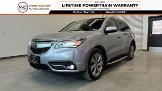 Used 2016 Acura MDX Elite AWD | Tech Pkg | Moonroof | Heated Leather for sale in Winnipeg, MB