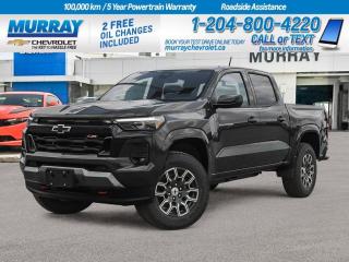 Welcome to Murray Chevrolet Winnipeg, where we take pride in offering the best vehicles for every kind of driver. Today, were thrilled to introduce the 2024 Chevrolet Colorado 4WD Z71. This powerful and efficient Crew Cab Pickup is the perfect combination of performance, comfort, and style.  Under the hood, youll find a Turbocharged Gas I4 2.7L engine paired with an 8-Speed Automatic transmission. This combination guarantees a smooth and responsive drive, whether youre navigating city streets or taking on off-road adventures. The 4WD system ensures excellent traction and control in any driving condition.  Step inside this new 2024 Chevrolet Colorado, and youll be greeted by a comfortable and spacious interior. The Crew Cab design offers ample space for passengers and cargo, making it ideal for family outings, weekend getaways, or everyday commuting.  The Z71 trim adds an extra layer of refinement and convenience, ensuring that every drive is a pleasure. With its advanced features and high-quality materials, this Colorado is more than just a pickup truck - its a mobile command center, a workspace, and a home away from home.  In conclusion, the 2024 Chevrolet Colorado 4WD Z71 is a versatile and reliable vehicle thats ready to tackle any task. Whether youre a hard-working professional, an outdoor enthusiast, or a family-oriented driver, this truck is designed to meet and exceed your expectations. Visit us at Murray Chevrolet Winnipeg to experience this remarkable vehicle firsthand. Were looking forward to serving you!  Dealer Permit #1740
