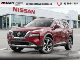 <b>Certified, Heads-Up Display,  Navigation,  Leather Seats,  Sunroof,  Power Liftgate!</b><br> <br>  Compare at $30380 - Our Price is just $29495! <br> <br>   This Nissan Rogue continues in its tradition of sleek interiors, plush interiors, and practical capability. This  2021 Nissan Rogue is for sale today in Ottawa. <br> <br>With unbeatable value in stylish and attractive package, the Nissan Rogue is built to be the new SUV for the modern buyer. Big on passenger room, cargo space, and awesome technology, the 2019 Nissan Rogue is ready for the next generation of SUV owners. If you demand more from your vehicle, the Nissan Rogue is ready to satisfy with safety, technology, and refined quality. This  SUV has 90,584 kms and is a Certified Pre-Owned vehicle. Its  red in colour  . It has an automatic transmission and is powered by a  181HP 2.5L 4 Cylinder Engine. <br> <br> Our Rogues trim level is Platinum. This Platinum Rogue is the ultimate in safety, style and luxury with a power liftgate, built in navigation, soft Nappa leather seats, driver memory settings, heads-up display, a 360 degree camera, power sunroof, chrome exterior accents, Wi-Fi hotspot, distance pacing cruise control with stop and go technology, remote start, lane keep assist, and blind spot warning. It also comes with unique alloy wheels, LED lighting with automatic headlights, heated side mirrors, a proximity key for keyless entry and push button start. The technology and style continue on the inside with NissanConnect, a large touchscreen for your infotainment, Android Auto and Apple CarPlay, hands free texting, heated front seats and heated steering wheel, a rearview monitor, lane departure warning and automatic braking. This vehicle has been upgraded with the following features: Heads-up Display,  Navigation,  Leather Seats,  Sunroof,  Power Liftgate,  Heated Seats,  Apple Carplay. <br> <br>To apply right now for financing use this link : <a href=https://www.myersottawanissan.ca/finance target=_blank>https://www.myersottawanissan.ca/finance</a><br><br> <br/><br> Payments from <b>$474.40</b> monthly with $0 down for 84 months @ 8.99% APR O.A.C. ( Plus applicable taxes -  and licensing fees   ).  See dealer for details. <br> <br>Get the amazing benefits of a Nissan Certified Pre-Owned vehicle!!! Save thousands of dollars and get a pre-owned vehicle that has factory warranty, 24 hour roadside assistance and rates as low as 0.9%!!! <br>*LIFETIME ENGINE TRANSMISSION WARRANTY NOT AVAILABLE ON VEHICLES WITH KMS EXCEEDING 140,000KM, VEHICLES 8 YEARS & OLDER, OR HIGHLINE BRAND VEHICLE(eg. BMW, INFINITI. CADILLAC, LEXUS...)<br> Come by and check out our fleet of 50+ used cars and trucks and 110+ new cars and trucks for sale in Ottawa.  o~o