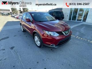 <b>Sunroof,  Aluminum Wheels,  Heated Seats,  Apple CarPlay,  Android Auto!</b><br> <br>  Compare at $22313 - Our Price is just $21663! <br> <br>   This stylish Nissan Qashqai has an intuitive, well-made interior thats comfortable and refined. This  2019 Nissan Qashqai is for sale today in Ottawa. <br> <br>The 2019 Qashqai is the ultimate urban crossover that helps you navigate lifes daily adventures, or break your normal routine at a moments notice. This 2019 Nissan Qashqai has incredibly sleek styling and bold design, setting you apart from the rest of the pack. Theres plenty of space for all your friends and with a generous amount of head and legroom, it keeps your crew happy even on longer trips out of town. This  SUV has 60,874 kms. Its  maroon in colour  . It has an automatic transmission and is powered by a  141HP 2.0L 4 Cylinder Engine.  It may have some remaining factory warranty, please check with dealer for details. <br> <br> Our Qashqais trim level is SV. Upgrading to this Qashqai SV rewards you with an express open/close tinted sunroof with tilt and slide functionality, heated front seats, a heated steering wheel, dual-zone climate control, piano black interior trim inserts, proximity keyless entry with push button and remote start, automatic headlights, and a 7-inch infotainment screen with Apple CarPlay, Android Auto and SiriusXM. Additional features include blind-spot detection with rear cross-traffic alert, forward and rear collision mitigation, front pedestrian braking, rear parking sensors, and even more. This vehicle has been upgraded with the following features: Sunroof,  Aluminum Wheels,  Heated Seats,  Apple Carplay,  Android Auto,  Heated Steering Wheel,  Blind Spot Detection. <br> <br>To apply right now for financing use this link : <a href=https://www.myersinfiniti.ca/finance/ target=_blank>https://www.myersinfiniti.ca/finance/</a><br><br> <br/><br> Buy this vehicle now for the lowest bi-weekly payment of <b>$214.65</b> with $0 down for 72 months @ 11.00% APR O.A.C. ( taxes included, and licensing fees   ).  See dealer for details. <br> <br>*LIFETIME ENGINE TRANSMISSION WARRANTY NOT AVAILABLE ON VEHICLES WITH KMS EXCEEDING 140,000KM, VEHICLES 8 YEARS & OLDER, OR HIGHLINE BRAND VEHICLE(eg. BMW, INFINITI. CADILLAC, LEXUS...)<br> Come by and check out our fleet of 30+ used cars and trucks and 90+ new cars and trucks for sale in Ottawa.  o~o