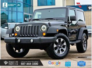 3.8L 6 CYLINDER ENGINE, WIRELESS APPLE CARPLAY/ANDROID AUTO, AFTERMARKET LIGHTS, BRAND NEW ALL TERRAIN TIRES, CRUISE CONTROL, HARDTOP, AUTOMATIC AND MUCH MORE <br/> <br/>  <br/> Just Arrived 2011 Jeep Wrangler Sport S 4WD Black has 197,295 KM on it. 3.8L 6 Cylinder Engine engine, Four-Wheel Drive, Automatic transmission, 5 Seater passengers, on special price for $16,900.00. <br/> <br/>  <br/> Book your appointment today for Test Drive. We offer contactless Test drives & Virtual Walkarounds. Stock Number: 24012-SAB <br/> <br/>  <br/> Diamond Motors has built a reputation for serving you, our customers. Being honest and selling quality pre-owned vehicles at competitive & affordable prices. Whenever you deal with us, you know you get to deal and speak directly with the owners. This means unique personalized customer service to meet all your needs. No high-pressure sales tactics, only upfront advice. <br/> <br/>  <br/> Why choose us? <br/>  <br/> Certified Pre-Owned Vehicles <br/> Family Owned & Operated <br/> Finance Available <br/> Extended Warranty <br/> Vehicles Priced to Sell <br/> No Pressure Environment <br/> Inspection & Carfax Report <br/> Professionally Detailed Vehicles <br/> Full Disclosure Guaranteed <br/> AMVIC Licensed <br/> BBB Accredited Business <br/> CarGurus Top-rated Dealer 2022 <br/> <br/>  <br/> Phone to schedule an appointment @ 587-444-3300 or simply browse our inventory online www.diamondmotors.ca or come and see us at our location at <br/> 3403 93 street NW, Edmonton, T6E 6A4 <br/> <br/>  <br/> To view the rest of our inventory: <br/> www.diamondmotors.ca/inventory <br/> <br/>  <br/> All vehicle features must be confirmed by the buyer before purchase to confirm accuracy. All vehicles have an inspection work order and accompanying Mechanical fitness assessment. All vehicles will also have a Carproof report to confirm vehicle history, accident history, salvage or stolen status, and jurisdiction report. <br/>