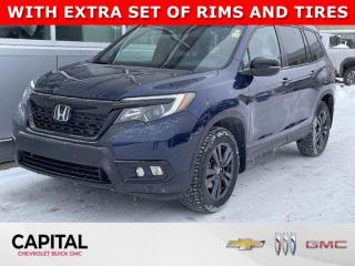Used 2021 Honda Passport EX-L + DRIVER SAFETY PACKAGE +HEATED LEATHER SEATS + ALL SEASON TIRES ON RIMS for sale in Calgary, AB