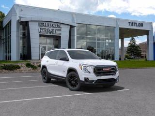 <b>Adaptive Cruise Control,  Blind Spot Detection,  Leather Seats,  Heated Steering Wheel,  Power Liftgate!</b><br> <br>   This 2024 Terrain is an exceptionally capable SUV ready to take on your urban demands. <br> <br>From endless details that drastically improve this SUVs usability, to striking style and amazing capability, this 2024 Terrain is exactly what you expect from a GMC SUV. The interior has a clean design, with upscale materials like soft-touch surfaces and premium trim. You cant go wrong with this SUV for all your family hauling needs.<br> <br> This interstellar wh SUV  has an automatic transmission and is powered by a  175HP 1.5L 4 Cylinder Engine.<br> <br> Our Terrains trim level is AT4. Upgrading to this off-road ready Terrain AT4 is an awesome decision as it comes loaded with leather front seats with memory settings, a large colour touchscreen infotainment system featuring wireless Apple CarPlay, Android Auto and SiriusXM plus its also 4G LTE hotspot capable. This Terrain AT4 also includes an off-road skid plate, dark exterior accents, gloss black aluminum wheels and exclusive interior accents, power rear liftgate, a leather-wrapped steering wheel, Teen Driver technology, a remote engine starter, an HD rear vision camera, lane keep assist with lane departure warning, forward collision alert, LED signature lighting, StabiliTrak with hill descent control, power driver and passenger seats and a 60/40 split-folding rear seat to make hauling large items a breeze. This vehicle has been upgraded with the following features: Adaptive Cruise Control,  Blind Spot Detection,  Leather Seats,  Heated Steering Wheel,  Power Liftgate,  Heated Seats,  Apple Carplay. <br><br> <br>To apply right now for financing use this link : <a href=https://www.taylorautomall.com/finance/apply-for-financing/ target=_blank>https://www.taylorautomall.com/finance/apply-for-financing/</a><br><br> <br/>    3.99% financing for 84 months. <br> Buy this vehicle now for the lowest bi-weekly payment of <b>$281.92</b> with $0 down for 84 months @ 3.99% APR O.A.C. ( Plus applicable taxes -  Plus applicable fees   / Total Obligation of $51309  ).  Incentives expire 2024-05-31.  See dealer for details. <br> <br> <br>LEASING:<br><br>Estimated Lease Payment: $262 bi-weekly <br>Payment based on 6.9% lease financing for 48 months with $0 down payment on approved credit. Total obligation $27,328. Mileage allowance of 16,000 KM/year. Offer expires 2024-05-31.<br><br><br><br> Come by and check out our fleet of 80+ used cars and trucks and 150+ new cars and trucks for sale in Kingston.  o~o