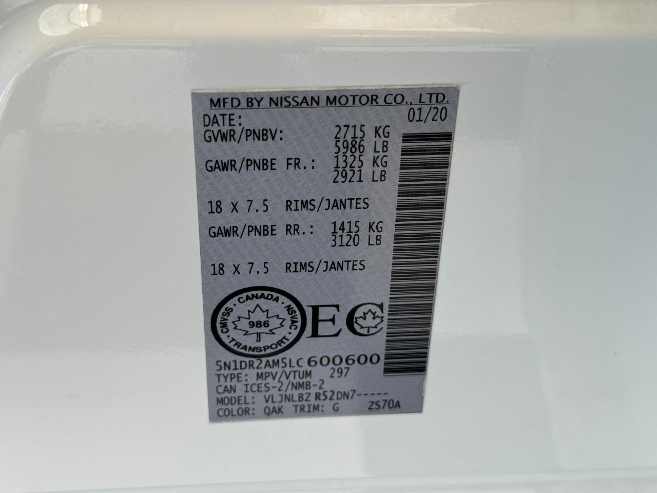 2020 Nissan Pathfinder S AWD 7 Passenger+Remote Start+A/C+ Park Sensors - Photo #44