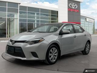 Used 2016 Toyota Corolla LE FWD | HTD Seats | Backup Cam for sale in Winnipeg, MB