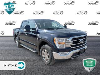 Antimatter Blue Metallic 2021 Ford F-150 XLT 4D SuperCrew 3.5L V6 EcoBoost 10-Speed Automatic 4WD 4WD, 2-Bar Style Chrome Surround Grille w/Black Accents, 6 Chrome Running Board, 8 Productivity Screen in Instrument Cluster, 8-Way Power Drivers Seat w/Power Lumbar, Alloy wheels, AppLink/Apple CarPlay and Android Auto, Auto High-beam Headlights, BLIS w/Trailer Tow Coverage, BoxLink Cargo Management System, Chrome Door & Tailgate Handles w/Body-Colour Bezel, Chrome Single-Tip Exhaust, Class IV Trailer Hitch Receiver, Dual Zone Automatic Temperature Control, Equipment Group 301A Mid, Fully automatic headlights, Heated door mirrors, Integrated Trailer Brake Controller, Interior Auto-Dimming Rearview Mirror, Interior Work Surface, Leather-Wrapped Steering Wheel, Manual Folding Power Glass Sideview Heated Mirrors, Navigation System, Power door mirrors, Pro Trailer Backup Assist, Radio: AM/FM SiriusXM w/360L, Rear Under-Seat Storage, Remote keyless entry, SecuriCode Drivers Side Keyless-Entry Keypad, Speed control, Steering wheel mounted audio controls, SYNC 4 w/Enhanced Voice Recognition, Trailer Tow Package, Wheels: 18 Chrome-Like PVD, XTR 4x4 Decal, XTR Package.<p> </p>

<h4>VALUE+ CERTIFIED PRE-OWNED VEHICLE</h4>

<p>36-point Provincial Safety Inspection<br />
172-point inspection combined mechanical, aesthetic, functional inspection including a vehicle report card<br />
Warranty: 30 Days or 1500 KMS on mechanical safety-related items and extended plans are available<br />
Complimentary CARFAX Vehicle History Report<br />
2X Provincial safety standard for tire tread depth<br />
2X Provincial safety standard for brake pad thickness<br />
7 Day Money Back Guarantee*<br />
Market Value Report provided<br />
Complimentary 3 months SIRIUS XM satellite radio subscription on equipped vehicles<br />
Complimentary wash and vacuum<br />
Vehicle scanned for open recall notifications from manufacturer</p>

<p>SPECIAL NOTE: This vehicle is reserved for AutoIQs retail customers only. Please, No dealer calls. Errors & omissions excepted.</p>

<p>*As-traded, specialty or high-performance vehicles are excluded from the 7-Day Money Back Guarantee Program (including, but not limited to Ford Shelby, Ford mustang GT, Ford Raptor, Chevrolet Corvette, Camaro 2SS, Camaro ZL1, V-Series Cadillac, Dodge/Jeep SRT, Hyundai N Line, all electric models)</p>

<p>INSGMT</p>