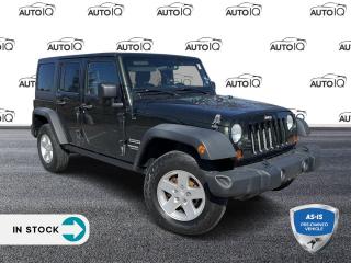 Natural Green Pearlcoat 2011 Jeep Wrangler Unlimited Sport 4D Sport Utility 3.8L V6 SMPI 4-Speed Automatic VLP 4WD<p></p>

<h4>AS-IS PRE-OWNED VEHICLE</h4>

<p>The buyer of this vehicle will be responsible for all costs associated with passing a Ministry of Transportation Safety Inspection, which is needed to license a vehicle in the Province of Ontario. We are offering this vehicle at a reduced price, as the buyer will be responsible for all costs associated with making this vehicle roadworthy. We have not inspected this vehicle mechanically and do not know what repairs/costs are involved in getting it roadworthy. It may or may not have mechanical, cosmetic, safety and/or emissions issues. By allowing you to choose where and how you want the certifications completed, you have an opportunity to save money!</p>

<p>This vehicle is being sold AS-IS, unfit, not e-tested, and is not represented as being in roadworthy condition, mechanically sound or maintained at any guaranteed level of quality. The vehicle may not be fit for use as a means of transportation and may require substantial repairs at the purchasers expense. It may not be possible to register the vehicle to be driven in its current condition. This vehicle does not qualify for AutoIQs 7-Day Money Back Guarantee</p>

<p>SPECIAL NOTE: This vehicle is reserved for AutoIQs retail customers only. Please, no dealer calls. Errors and omissions excepted.</p>

<p>*As-traded, specialty or high-performance vehicles are excluded from the 7-Day Money Back Guarantee Program (including, but not limited to Ford Shelby, Ford mustang GT, Ford Raptor, Chevrolet Corvette, Camaro 2SS, Camaro ZL1, V-Series Cadillac, Dodge/Jeep SRT, Hyundai N Line, all electric models)</p>

<p>INSGMT</p>