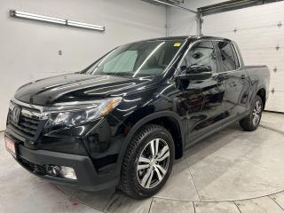 LOADED EX-L ALL-WHEEL DRIVE! Sunroof, leather, heated front & rear seats, heated steering, remote start, hard tri-folding tonneau cover, Honda LaneWatch, lane-keep assist, pre-collision system, adaptive cruise control, backup camera w/ front & rear park sensors, Apple CarPlay/Android Auto, 18-inch alloys, dual-zone climate control, keyless entry w/ push start, tow package w/ 5,000lb capacity, full power group incl. power seats, automatic headlights, auto-dimming rearview mirror, garage door opener, Bluetooth and Sirius XM!