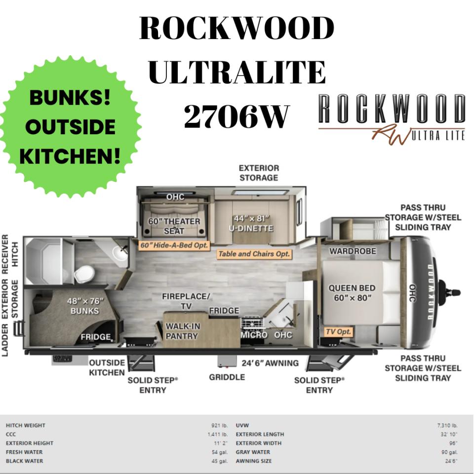 2024 Rockwood RLT2706WS-W LITE WEIGHT Photo5