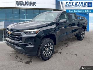 <b>Aluminum Wheels,  Apple CarPlay,  Android Auto,  Remote Keyless Entry,  Lane Keep Assist!</b><br> <br> <br> <br>  Whether youre an outdoor enthusiast or urban explorer, this bold and capable 2024 Colorado is your best companion. <br> <br> With robust powertrain options and an incredibly refined interior, this Chevrolet Colorado is simply unstoppable. Boasting a raft of features for supreme off-roading prowess, this truck will take you over all terrain and back, without breaking a sweat. This 2024 Colorado is a great embodiment of versatility, capability and great value.<br> <br> This black Crew Cab 4X4 pickup   has a 8 speed automatic transmission and is powered by a   2.7L 4 Cylinder Engine.<br> <br> Our Colorados trim level is LT. This Colorado LT steps things up with upgraded aluminum wheels, push button start and daytime running lights, along with great standard features such as a vivid 11.3-inch diagonal infotainment screen with Apple CarPlay and Android Auto, remote keyless entry, air conditioning, and a 6-speaker audio system. Safety features include automatic emergency braking, front pedestrian braking, lane keeping assist with lane departure warning, Teen Driver, and forward collision alert with IntelliBeam high beam assist. This vehicle has been upgraded with the following features: Aluminum Wheels,  Apple Carplay,  Android Auto,  Remote Keyless Entry,  Lane Keep Assist,  Front Pedestrian Braking. <br><br> <br>To apply right now for financing use this link : <a href=https://www.selkirkchevrolet.com/pre-qualify-for-financing/ target=_blank>https://www.selkirkchevrolet.com/pre-qualify-for-financing/</a><br><br> <br/> Weve discounted this vehicle $575.    Incentives expire 2024-04-30.  See dealer for details. <br> <br>Selkirk Chevrolet Buick GMC Ltd carries an impressive selection of new and pre-owned cars, crossovers and SUVs. No matter what vehicle you might have in mind, weve got the perfect fit for you. If youre looking to lease your next vehicle or finance it, we have competitive specials for you. We also have an extensive collection of quality pre-owned and certified vehicles at affordable prices. Winnipeg GMC, Chevrolet and Buick shoppers can visit us in Selkirk for all their automotive needs today! We are located at 1010 MANITOBA AVE SELKIRK, MB R1A 3T7 or via phone at 204-482-1010.<br> Come by and check out our fleet of 90+ used cars and trucks and 200+ new cars and trucks for sale in Selkirk.  o~o