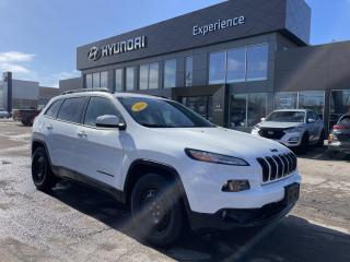 <p> Take the worry out of buying with this reliable 2016 Jeep Cherokee. Tire Specific Low Tire Pressure Warning, Side Impact Beams, Selec-Terrain ABS And Driveline Traction Control, Rear Child Safety Locks, Outboard Front Lap And Shoulder Safety Belts -inc: Rear Centre 3 Point, Height Adjusters and Pretensioners. </p> <p><strong>Fully-Loaded with Additional Options</strong><br>QUICK ORDER PACKAGE 26K  -inc: Engine: 3.2L Pentastar VVT V6 w/ESS, Transmission: 9-Speed Automatic, Altitude Package, Tires: P225/60R18 BSW Touring, Wheels: 18 x 7 Gloss Black Aluminum (DISC), Gloss Black Fascia Applique, Daylight Opening Mouldings, Gloss Black Side Roof Rails, Gloss Black Grille Surrounds, Continental Brand Tires, Gloss Black Jeep Badging, TRANSMISSION: 9-SPEED AUTOMATIC  (STD), TIRES: P225/60R18 BSW TOURING, RADIO: UCONNECT 8.4 SIRIUSXM/HANDS-FREE  -inc: 8.4 Touch Screen Display, SIRIUSXM Satellite Radio, 1-Year SIRIUSXM Subscription, For SiriusXM Info Call 888-539-7474, Remote USB Port, Nav-Ready, See Retailer for Details, QUICK ORDER PACKAGE 26K  -inc: Engine: 3.2L Pentastar VVT V6 w/ESS, Transmission: 9-Speed Automatic, Altitude Package, Tires: P225/60R18 BSW Touring, Wheels: 18 x 7 Gloss Black Aluminum (DISC), Gloss Black Fascia Applique, Daylight Opening Mouldings, Gloss Black Side Roof Rails, Gloss Black Grille Surrounds, Continental Brand Tires, Gloss Black Jeep Badging, PARKVIEW REAR BACK-UP CAMERA, NORMAL DUTY SUSPENSION  (STD), ENGINE: 3.2L PENTASTAR VVT V6 W/ESS  -inc: Engine Stop-Start System, 3.251 Axle Ratio, 700-Amp Maintenance-Free Battery, Bright Dual Exhaust Tips, Engine Oil Cooler, COLD WEATHER GROUP  -inc: Exterior Mirrors w/Heating Element, Remote Start System, Windshield Wiper De-Icer, Power Heated Mirrors, Heated Front Seats, Heated Steering Wheel, All-Season Floor Mats, Leather-Wrapped Shift Knob, BRIGHT WHITE.</p> <p><strong> Stop By Today </strong><br> A short visit to Experience Hyundai located at 15 Mount Edward Rd, Charlottetown, PE C1A 5R7 can get you a tried-and-true Cherokee today!</p>