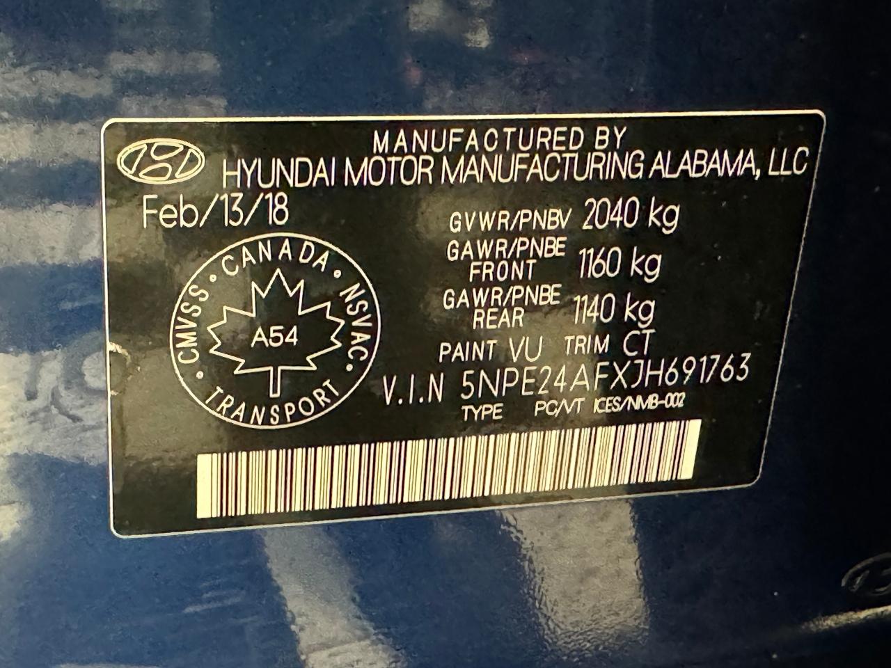 2018 Hyundai Sonata GL+Camera+ApplePlay+Heated Steering+CLEAN CARFAX - Photo #40