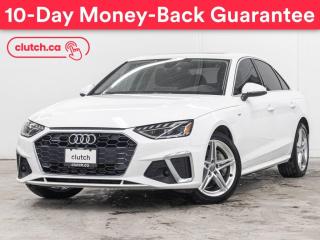 Used 2020 Audi A4 Progressiv AWD w/ Apple CarPlay, Dual Zone A/C, Bluetooth for sale in Toronto, ON