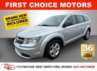 Welcome to First Choice Motors, the largest car dealership in Toronto of pre-owned cars, SUVs, and vans priced between $5000-$15,000. With an impressive inventory of over 300 vehicles in stock, we are dedicated to providing our customers with a vast selection of affordable and reliable options. <br><br>Were thrilled to offer a used 2013 Dodge Journey SE, silver color with 119,000km (STK#7078) This vehicle was $11990 NOW ON SALE FOR $9990. It is equipped with the following features:<br>- Automatic Transmission<br>- Alloy wheels<br>- Power windows<br>- Power locks<br>- Power mirrors<br>- Air Conditioning<br><br>At First Choice Motors, we believe in providing quality vehicles that our customers can depend on. All our vehicles come with a 36-day FULL COVERAGE warranty. We also offer additional warranty options up to 5 years for our customers who want extra peace of mind.<br><br>Furthermore, all our vehicles are sold fully certified with brand new brakes rotors and pads, a fresh oil change, and brand new set of all-season tires installed & balanced. You can be confident that this car is in excellent condition and ready to hit the road.<br><br>At First Choice Motors, we believe that everyone deserves a chance to own a reliable and affordable vehicle. Thats why we offer financing options with low interest rates starting at 7.9% O.A.C. Were proud to approve all customers, including those with bad credit, no credit, students, and even 9 socials. Our finance team is dedicated to finding the best financing option for you and making the car buying process as smooth and stress-free as possible.<br><br>Our dealership is open 7 days a week to provide you with the best customer service possible. We carry the largest selection of used vehicles for sale under $9990 in all of Ontario. We stock over 300 cars, mostly Hyundai, Chevrolet, Mazda, Honda, Volkswagen, Toyota, Ford, Dodge, Kia, Mitsubishi, Acura, Lexus, and more. With our ongoing sale, you can find your dream car at a price you can afford. Come visit us today and experience why we are the best choice for your next used car purchase!<br><br>All prices exclude a $10 OMVIC fee, license plates & registration  and ONTARIO HST (13%)