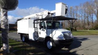 2008 International 4300 Boom Chipper Truck Diesel, 7.6L L6 DIESEL engine, 2 door, Allison Automatic transmission, PTO automatic, 4X2, cruise control, air conditioning, AM/FM radio, white exterior. Engine Hours : 16514 Hrs. Certification and Decal valid until December 2024, Crane Certification Valid to January 2025 $89,510.00 plus $375 processing fee, $89,885.00 total payment obligation before taxes.  Listing report, warranty, contract commitment cancellation fee, financing available on approved credit (some limitations and exceptions may apply). All above specifications and information is considered to be accurate but is not guaranteed and no opinion or advice is given as to whether this item should be purchased. We do not allow test drives due to theft, fraud and acts of vandalism. Instead we provide the following benefits: Complimentary Warranty (with options to extend), Limited Money Back Satisfaction Guarantee on Fully Completed Contracts, Contract Commitment Cancellation, and an Open-Ended Sell-Back Option. Ask seller for details or call 604-522-REPO(7376) to confirm listing availability.
