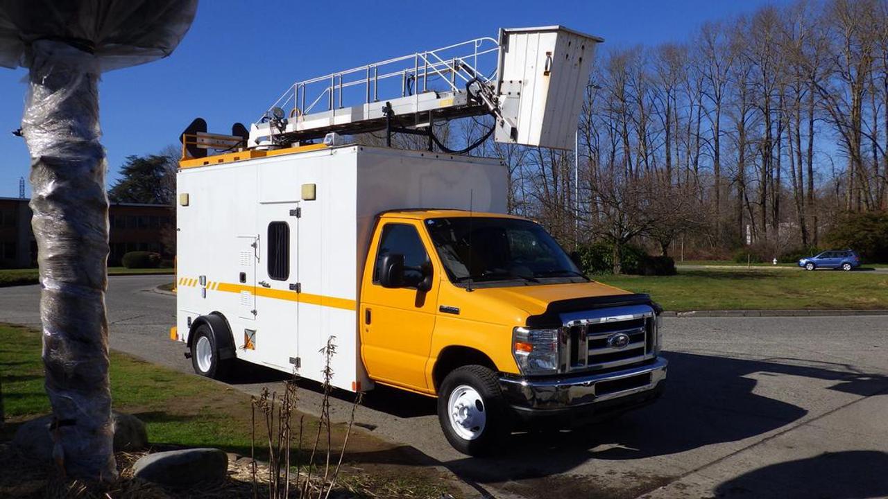 2015 Ford Econoline E-450 Cube Van With Bucket, 5.4L V8 SOHC 16V FFV engine, 2 door, automatic, RWD, cruise control, air conditioning, AM/FM radio, Rear Workshop, Zone Technologies traffic Sign, Bucket Control, yellow exterior. CVI and Decal valid until January 2025, Boom Certification Valid to January 2025. This item is currently OFFSITE. You must register an appointment with our office to schedule an offsite viewing. Appointments must be made a minimum of one business day in advance (and as defined by the days that Repo.com is open for business) before your appointment can be scheduled and confirmed. We may, at our own discretion, instead opt to transport smaller items to Repo.coms main yard for viewing purposes.  $35,000.00 plus $375 processing fee, $35,375.00 total payment obligation before taxes.   Listing report, warranty, contract commitment cancellation fee, financing available on approved credit (some limitations and exceptions may apply). All above specifications and information is considered to be accurate but is not guaranteed and no opinion or advice is given as to whether this item should be purchased. We do not allow test drives due to theft, fraud, acts of vandalism and undetectable impaired driving. Instead we provide the following benefits: Complimentary Warranty (with options to extend), Limited Money Back Satisfaction Guarantee on Fully Completed Contracts, Contract Commitment Cancellation, and an Open-Ended Sell-Back Option. Ask seller for details or call 604-522-REPO(7376) to confirm listing availability.