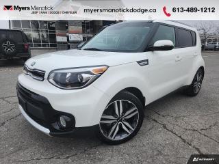 <b>Heated Seats,  Bluetooth,  Rear View Camera,  SiriusXM,  Aluminum Wheels!</b><br> <br>  Compare at $19455 - Our Price is just $18888! <br> <br>   The 2017 Kia Soul has the versatility and style thats as unique as you are. This  2017 Kia Soul is for sale today in Manotick. <br> <br>The 2017 Souls eye-catching exterior now has an interior to match. From luxurious soft-touch materials throughout to tailored headrests and LED mood lighting, the Souls richly appointed interior stands out from the crowd. With the 2017 Kia Souls tiny parking footprint, its very easy to maneuver in tight spaces, yet it still offers impressive interior space thanks to the boxy design. Adults fit comfortably in the back seat, which isnt always the case with most other vehicles this size. This  SUV has 76,142 kms. Its  white in colour  . It has an automatic transmission and is powered by a  161HP 2.0L 4 Cylinder Engine. <br> <br> Our Souls trim level is EX. Upgrade to this Soul EX for some nice extra features and a great value. It comes with Bluetooth, an AM/FM CD player with SiriusXM, an aux jack, and a USB port, a leather-wrapped steering wheel with audio control, air conditioning, cruise control, three selective drive modes, a rearview camera, heated front seats, aluminum wheels, fog lights, and more. This vehicle has been upgraded with the following features: Heated Seats,  Bluetooth,  Rear View Camera,  Siriusxm,  Aluminum Wheels,  Fog Lights. <br> <br>To apply right now for financing use this link : <a href=https://CreditOnline.dealertrack.ca/Web/Default.aspx?Token=3206df1a-492e-4453-9f18-918b5245c510&Lang=en target=_blank>https://CreditOnline.dealertrack.ca/Web/Default.aspx?Token=3206df1a-492e-4453-9f18-918b5245c510&Lang=en</a><br><br> <br/><br> Buy this vehicle now for the lowest weekly payment of <b>$82.74</b> with $0 down for 72 months @ 10.99% APR O.A.C. ( Plus applicable taxes -  and licensing fees   ).  See dealer for details. <br> <br>If youre looking for a Dodge, Ram, Jeep, and Chrysler dealership in Ottawa that always goes above and beyond for you, visit Myers Manotick Dodge today! Were more than just great cars. We provide the kind of world-class Dodge service experience near Kanata that will make you a Myers customer for life. And with fabulous perks like extended service hours, our 30-day tire price guarantee, the Myers No Charge Engine/Transmission for Life program, and complimentary shuttle service, its no wonder were a top choice for drivers everywhere. Get more with Myers! <br>*LIFETIME ENGINE TRANSMISSION WARRANTY NOT AVAILABLE ON VEHICLES WITH KMS EXCEEDING 140,000KM, VEHICLES 8 YEARS & OLDER, OR HIGHLINE BRAND VEHICLE(eg. BMW, INFINITI. CADILLAC, LEXUS...)<br> Come by and check out our fleet of 50+ used cars and trucks and 110+ new cars and trucks for sale in Manotick.  o~o