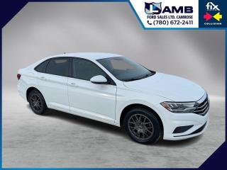 THE PRICE YOU SEE, PLUS GST. GUARANTEED! 1.4 LITER TSI ENGINE, 8 SPEED AUTOMATIC, FRONT WHEEL DRIVE, 6.5 INFOTAINMENT, KEYLESS ENTRY WITH PUSH BUTTON START    The 2019 Volkswagen Jetta Comfortline is a compact sedan that offers a balance of comfort, performance, and fuel efficiency. It is powered by a 1.4-liter turbocharged four-cylinder engine that produces 147 horsepower and 184 lb-ft of torque. This engine is paired with an 8-speed automatic transmission for smooth and efficient shifting. The Comfortline trim level offers a range of features designed to enhance comfort and convenience. Standard features include heated front seats, a leather-wrapped steering wheel, power-adjustable drivers seat, dual-zone automatic climate control, and keyless entry with push-button start. In terms of technology, the 2019 Jetta Comfortline comes equipped with a 6.5-inch touchscreen infotainment system with Bluetooth connectivity, Apple CarPlay, Android Auto, and USB ports. Safety features include a rearview camera, forward collision warning, autonomous emergency braking, blind-spot monitoring, and rear cross-traffic alert.Overall, the 2019 Volkswagen Jetta Comfortline with a 1.4-liter engine offers a comfortable and well-equipped driving experience with a focus on efficiency and performance.Do you want to know more about this vehicle, CALL, CLICK OR COME ON IN!*AMVIC Licensed Dealer; CarProof and Full Mechanical Inspection Included.