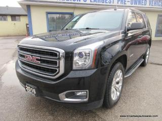 Used 2016 GMC Yukon LOADED SLT-MODEL 8 PASSENGER 5.3L - V8.. 4X4.. BENCH & 3RD ROW.. NAVIGATION.. SUNROOF.. DVD PLAYER.. LEATHER.. HEATED SEATS & WHEEL.. BACK-UP CAMERA.. for sale in Bradford, ON