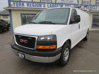 Used 2019 GMC Savana 1-TON CARGO-MOVING 2 PASSENGER 6.0L - V8.. EXTENDED-CARGO.. BACK-UP CAMERA.. TOW SUPPORT.. ROOF-RACKS.. BARN-DOOR-ENTRANCES.. for sale in Bradford, ON