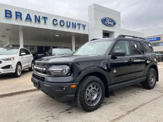 <p>Cash Price only please ask about our finance offer.</p><p> </p><p> </p><p><br />KEY FEATURES: 2024 Bronco Sport Outer Banks Edition, 4x4, 5 passenger, 1 .5 L ecoboost engine, Navy, Leather interior, 8-speed automatic transmission, sync 3, reverse camera, Black Diamond package, Tech Package, Trailer tow remote vehicle start, Collision assist Ford pass, heated seats, Auto high beams, active Grille shutters, power driver seat, intelligent Access, Lane keep, Auto Stop/Start, power windows power locks and more.</p><p><br />Please Call 519-756-6191, Email sales@brantcountyford.ca for more information and availability on this vehicle.  Brant County Ford is a family owned dealership and has been a proud member of the Brantford community for over 40 years!</p><p> </p><p><br />** PURCHASE PRICE ONLY (Includes) Fords Delivery Allowance</p><p><br />** See dealer for details.</p><p>*Please note all prices are plus HST and Licencing. </p><p>* Prices in Ontario, Alberta and British Columbia include OMVIC/AMVIC fee (where applicable), accessories, other dealer installed options, administration and other retailer charges. </p><p>*The sale price assumes all applicable rebates and incentives (Delivery Allowance/Non-Stackable Cash/3-Payment rebate/SUV Bonus/Winter Bonus, Safety etc</p><p>All prices are in Canadian dollars (unless otherwise indicated). Retailers are free to set individual prices.</p>