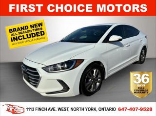 Welcome to First Choice Motors, the largest car dealership in Toronto of pre-owned cars, SUVs, and vans priced between $5000-$15,000. With an impressive inventory of over 300 vehicles in stock, we are dedicated to providing our customers with a vast selection of affordable and reliable options. <br><br>Were thrilled to offer a used 2017 Hyundai Elantra GL, white color with 207,000km (STK#7082) This vehicle was $11990 NOW ON SALE FOR $9990. It is equipped with the following features:<br>- Automatic Transmission<br>- Heated seats<br>- Bluetooth<br>- Reverse camera<br>- Apple Carplay<br>- Alloy wheels<br>- Power windows<br>- Power locks<br>- Power mirrors<br>- Air Conditioning<br><br>At First Choice Motors, we believe in providing quality vehicles that our customers can depend on. All our vehicles come with a 36-day FULL COVERAGE warranty. We also offer additional warranty options up to 5 years for our customers who want extra peace of mind.<br><br>Furthermore, all our vehicles are sold fully certified with brand new brakes rotors and pads, a fresh oil change, and brand new set of all-season tires installed & balanced. You can be confident that this car is in excellent condition and ready to hit the road.<br><br>At First Choice Motors, we believe that everyone deserves a chance to own a reliable and affordable vehicle. Thats why we offer financing options with low interest rates starting at 7.9% O.A.C. Were proud to approve all customers, including those with bad credit, no credit, students, and even 9 socials. Our finance team is dedicated to finding the best financing option for you and making the car buying process as smooth and stress-free as possible.<br><br>Our dealership is open 7 days a week to provide you with the best customer service possible. We carry the largest selection of used vehicles for sale under $9990 in all of Ontario. We stock over 300 cars, mostly Hyundai, Chevrolet, Mazda, Honda, Volkswagen, Toyota, Ford, Dodge, Kia, Mitsubishi, Acura, Lexus, and more. With our ongoing sale, you can find your dream car at a price you can afford. Come visit us today and experience why we are the best choice for your next used car purchase!<br><br>All prices exclude a $10 OMVIC fee, license plates & registration  and ONTARIO HST (13%)